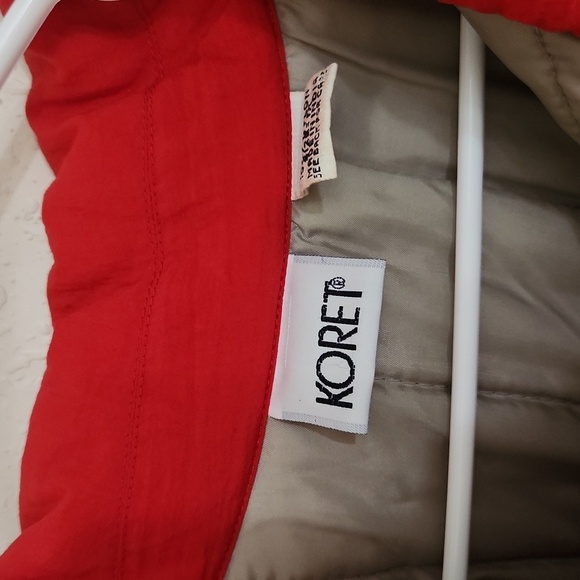 Vintage Koret Jacket Windbraker Red Ski Jacket Weather-Resistant Relaxed Fit - Picture 3 of 12